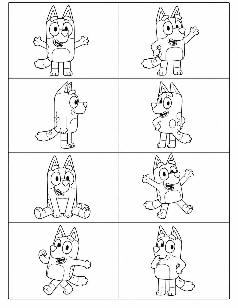 bluey coloring pages printable, free bluey coloring pages, bluey coloring sheets, bluey coloring pages for kids, bluey printables