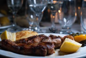 meat, pork, food, steak composition, steak, steak plate, beautiful steak composition, grilling steak