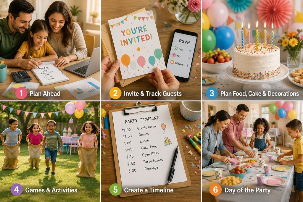 birthday party supplies checklist for decorations