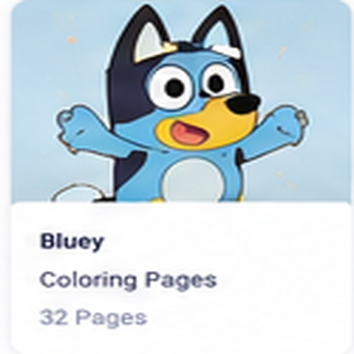 Bluey Coloring Pages Homepage Thumbnail