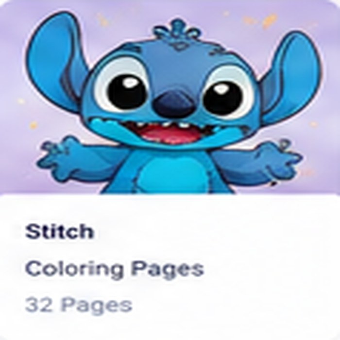 Stitch Coloring Pages Homepage Thumbnail